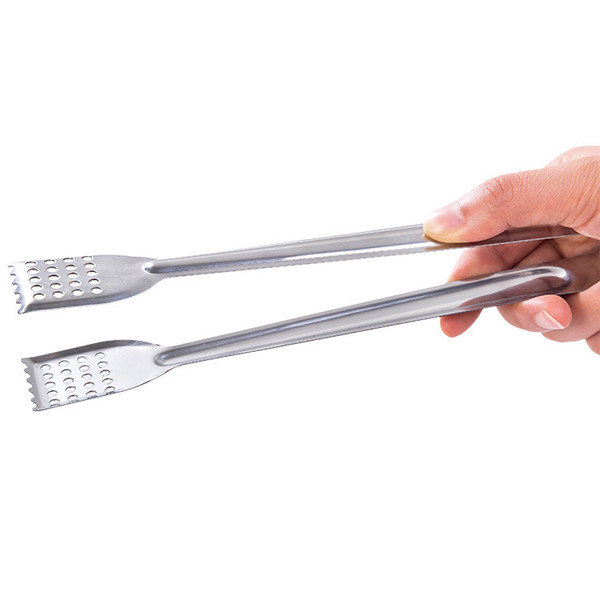 2pcs/set Stainless Steel Food Tongs Kitchen Utensils Gadgets Bbq Meat Cooking Serving Tong