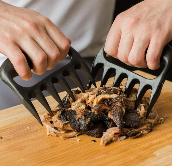 2017 new Grizzly Bear Paws Meat Claws Handler Fork Tongs Pull Shred Pork BBQ Barbecue Tools BBQ Grilling Accessories with Retail box