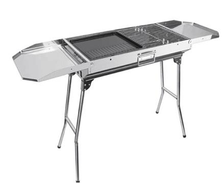 HZA- 8806 stainless steel grill, folding Charcoal Grill,BBQ Outdoor Grill