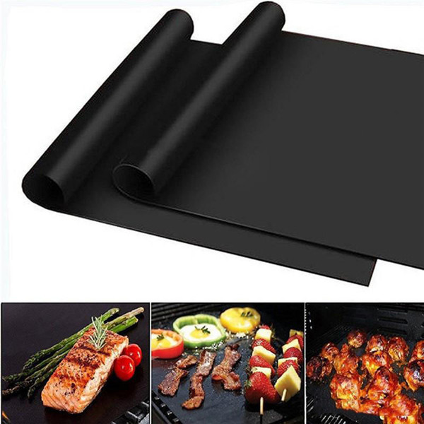 BBQ Grill Mat Reusable Non Stick Barbecue Baking Mats Sheet Grill Foil BBQ Liner Mat for Charcoal, Gas , Electric Grill BBQ Tool