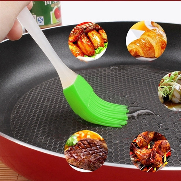 6 color Silicone Butter Brush BBQ Oil Cook Pastry Grill Food Bread Basting Brush Bakeware Kitchen Dining Tool ST158