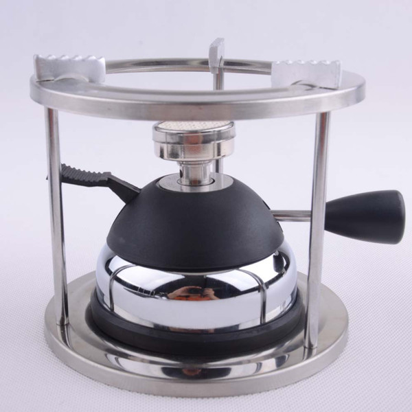 Mini gas stove inflatable outdoor climbing gas furnace Syphon Moka stove ceramic head stainless steel head