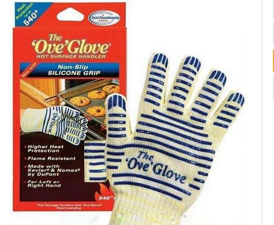 The Ove Glove Oven Mitts Hot Surface Handler 5-finger Microwave Oven Gloves Non-Slip Silicone Grip heat-resistance gloves cooking BBQ Tools