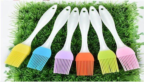 Silicone BBQ brush Oil Brushes Multi Color Silicone For Cake Bread Butter Baking Tools Safety BBQ Brush Heat Resisting DHL shipping