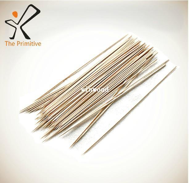 100 X 30CM BAMBOO SKEWER BBQ KEBAB CHOCOLATE FOUNTAIN FRUIT WOODEN STICKS FONDUE