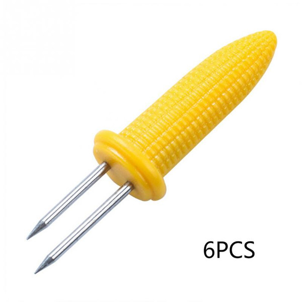 Stainless Steel Corn On The Cob Skewers Sweetcorn Holder Easy Grip BBQ Prongs 30 Pcs/ set