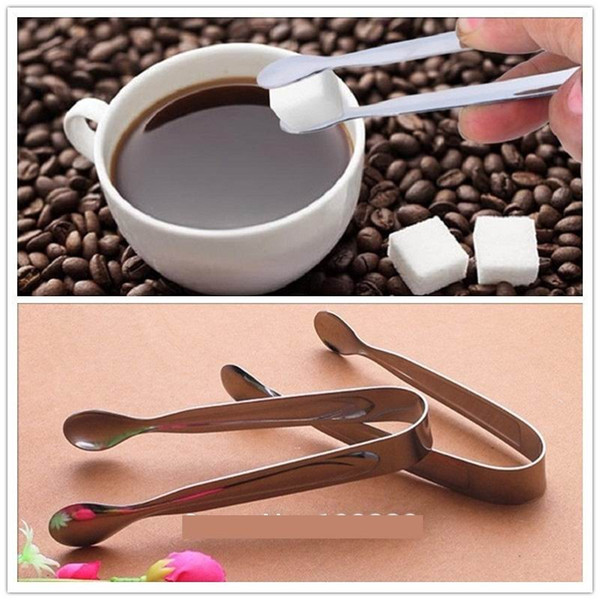 Mini Ice Clamp Stainless Steel Coffee Sugar Tongs Tool Bar Barbecue BBQ Clip Kitchen Accessories Portable