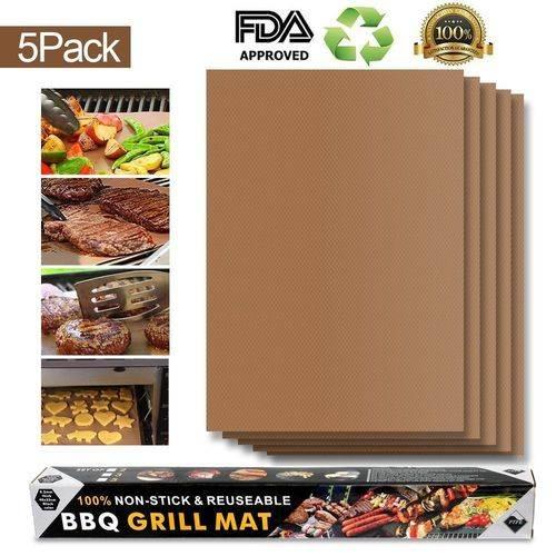 Non-Stick BBQ Grill Mat Thick Durable Gas Grill barbecue mat Reusable No Stick BBQ Grill Mat Sheet Picnic Cooking Tool