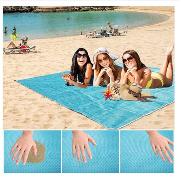 Sand Proof Blanket Outdoor Beach Mat Fast Dry Waterproof Ultra Portable Lightweight Compact Large Beach Towel 064