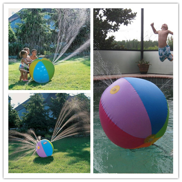 Inflatable Beach Water Ball Outdoor Sprinkler Summer Inflatable Water Spray Balloon Outdoors Play In The Water Beach Ball