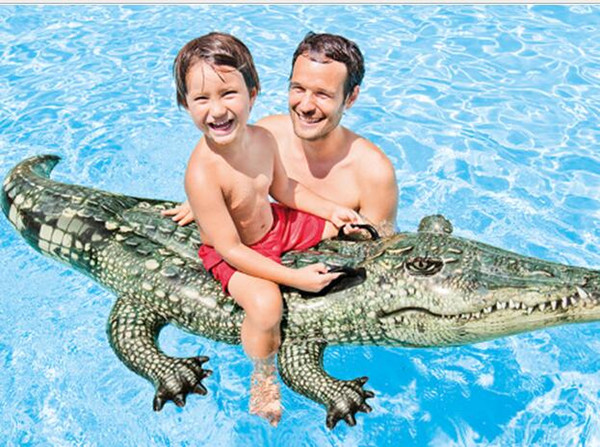 Inflatable Crocodile Drink Holder Animal Cup Holder Outdoor Swimming Bath Kiddie Toys Water Floating Party Decorations Swim Floats