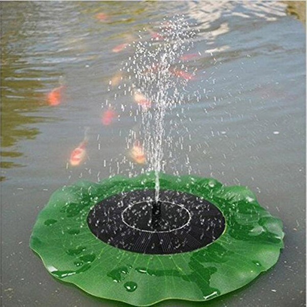 7V 1.4W Lotus Leaf Floating Water Pump Solar Panel Garden Plants Watering Power Fountain Pool Fish pond fountain decoration by Birdbath