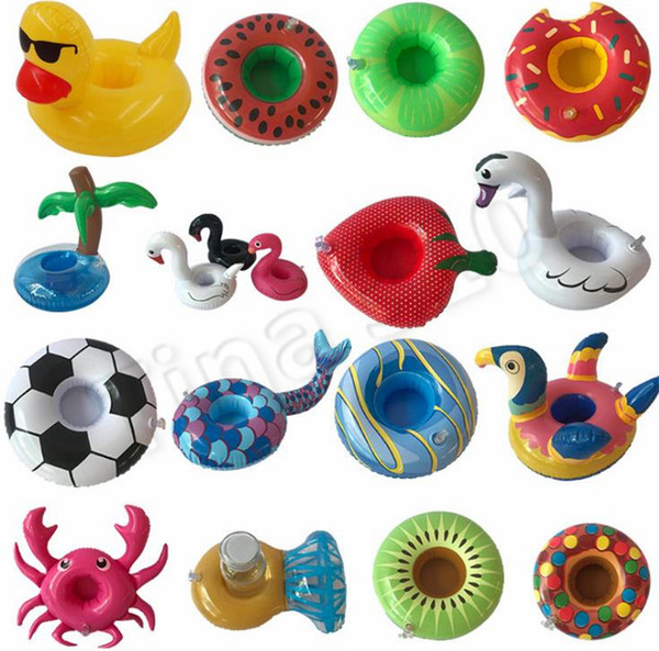 Inflatable Cup Float Flamingo Cup Holder Coasters Inflatable Drink Holder for Swimming Pool Air Mattresses Pool Toy 4715