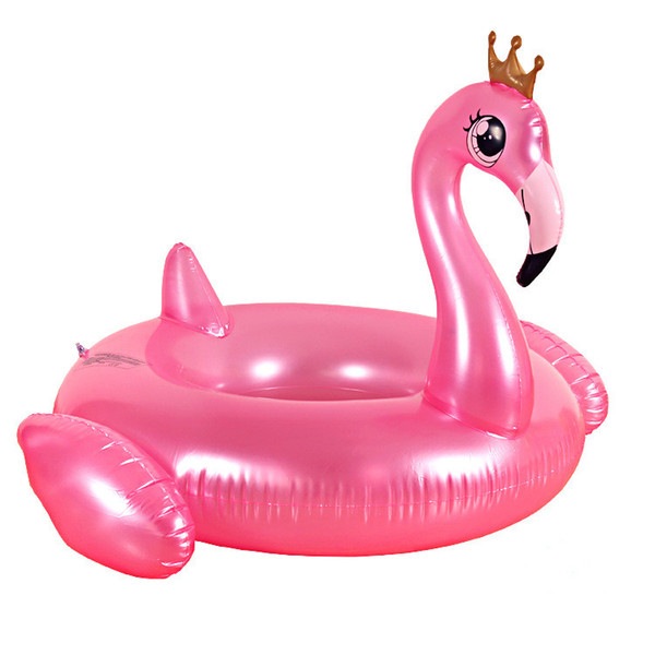 Pink Flamingo Thick PVC Inflatable Pool Float Swimming Tube Pool Raft Water Fun Toy For Kids Children Adults