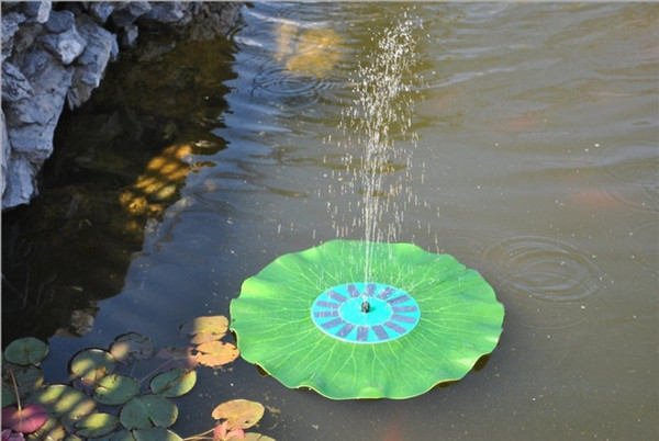 Solar Water Pump Floating Waterpomp Panel Kit Fountain Pool Pump Kit Lotus Leaf Floating Pond Watering Submersible Garden Water Pump