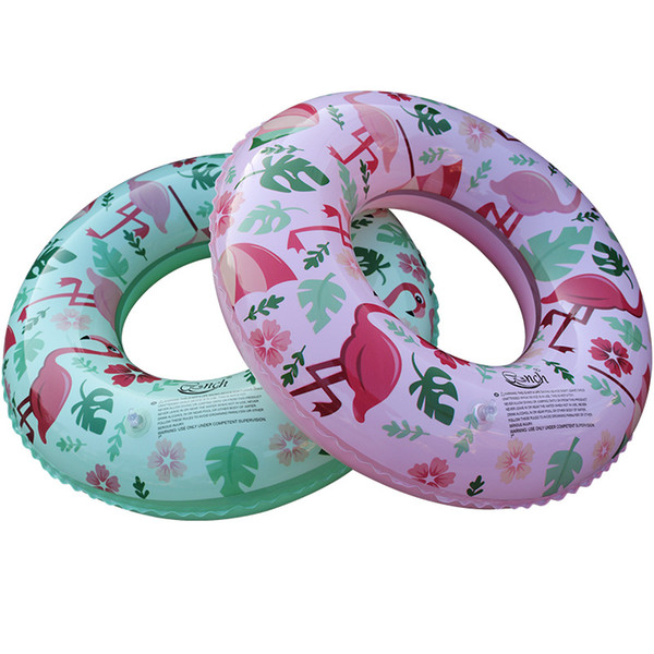 Cute design Flamingos Swimming ring Inflatable Swimming pool circle Float Children swim tools 2 colors FAST shipping