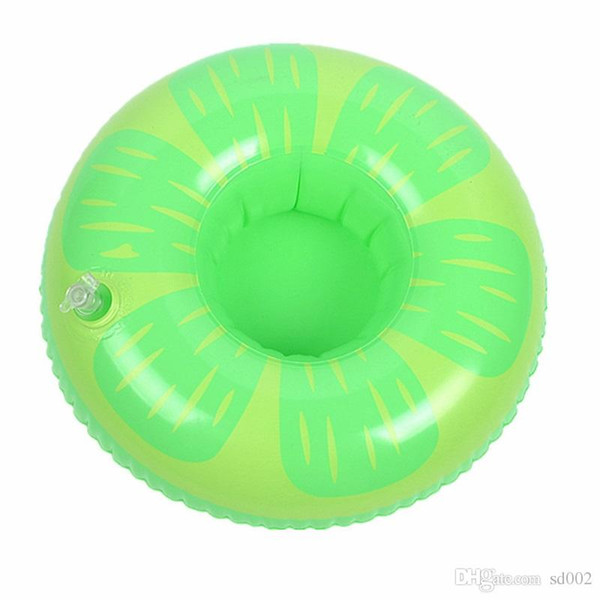 Inflatable Drink Cup Holder Small Flamingo Watermelon Pineapple Shaped Floating Mat Summer Beach Swimming Pool Coaster Easy Carry 2 7cs cc