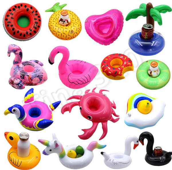 Inflatable Cup Float Flamingo Cup Holder Coasters Inflatable Drink Holder for Swimming Pool Air Mattresses Pool Toy 4715