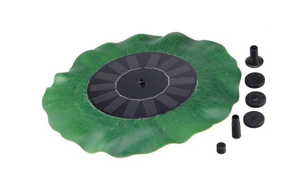 Watering Power Fountains Pool 7V 1.4W Lotus Leaf Floating Water Pump Solar Panel Garden Plants Fish Pond Fountain Decoration