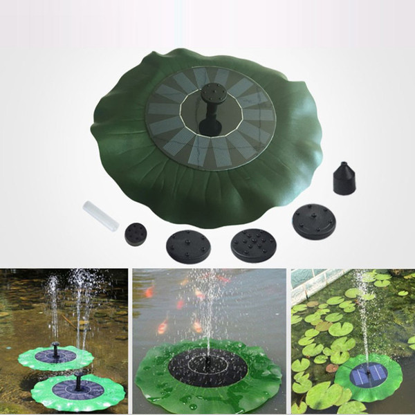 Solar Water Pump Floating Waterpomp Panel Kit Fountain Pool Pump Kit Lotus Leaf Floating Pond Watering Submersible Garden Water Pump