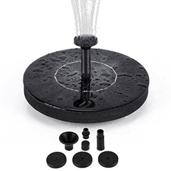 Solar Powered Water Pump / Mini Garden Solar Water Fountain Pump / Garden Fountain Free Standing Water Fountain Pump Kit