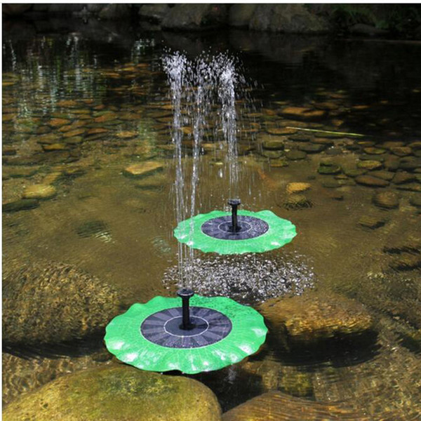 7V 1.4W Lotus Leaf Floating Water Pump Solar Panel Garden Plants Watering Power Fountain Pool Fish pond fountain decoration by Birdbath