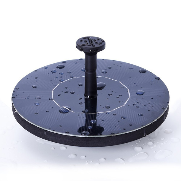 Solar Bath Fountain Pump, 1.4W Free Standing Solar Fountain Water Pumps Panel Kit Outdoor Birdbath Watering Submersible Pump for Garden