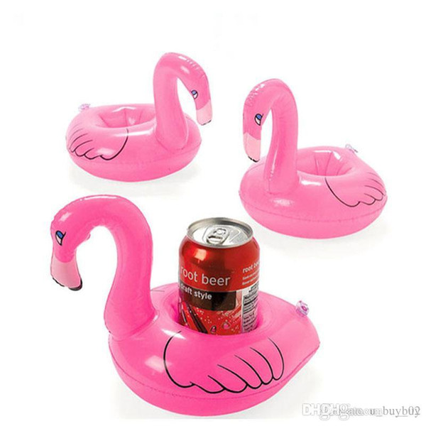 Flamingo Inflatable Drink Botlle Holder Lovely Pink Floating Bath Drink holder Flamingo Float Best swimming pool Supplies IN STOCK