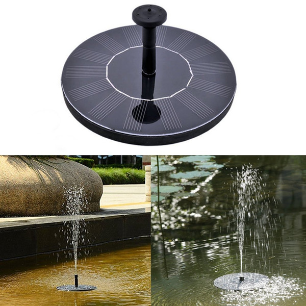 Solar Water Fountain Pump Floating Water Pump 7V/1.4W Solar Panel Garden Plants Water Power Fountain Pool for Garden Patio Pond Waterfalls