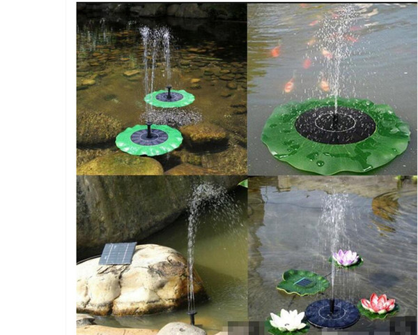 Solar Water Pump Floating Waterpomp Panel Kit Fountain Pool Pump Kit Lotus Leaf Floating Pond Watering Submersible Garden Pump