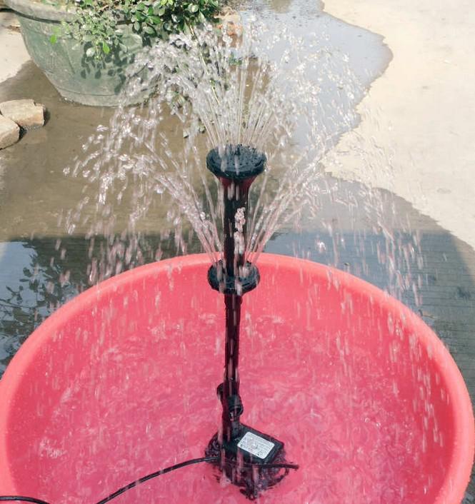 Sprinkler Submersible mini Pump Water Fountain Pond Aquarium fountain Rockery mushroom nozzle Flower aspersed garden spray head