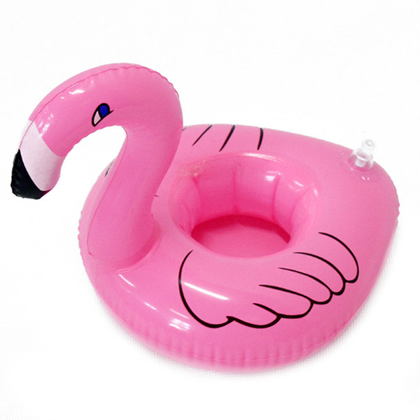 New Arrival Inflatable Flamingo Drinks Cup Holder Pool Floats Bar Coasters Floatation Devices Children Bath Toy