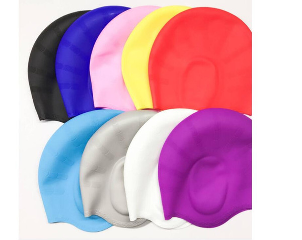 Fashion hot-selling foreign trade pure silica gel ear protection swimming cap swimming cap can be selected in various colors