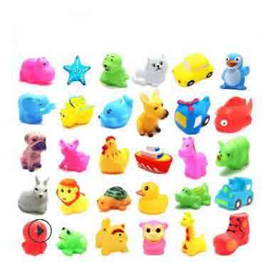 50pcs/lot Wholesale mini Rubber animal Pvc with sound Floating animal Fast delivery Swiming Beach Free Shipping