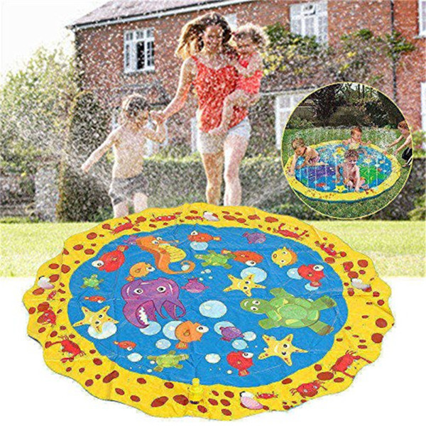 Children's Toys Outdoor summer thick water cushion inflatable water spray toy mat Outdoor spray water cushion