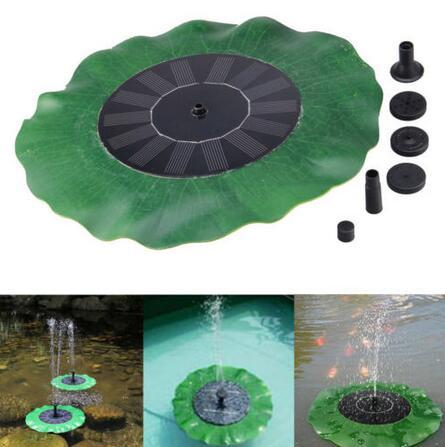 Solar Powered Water Pump Panel Kit Lotus Leaf Floating Pump Fountain Pool Garden Pond Watering Submersible Pool Pumps CCA9626 30pcs