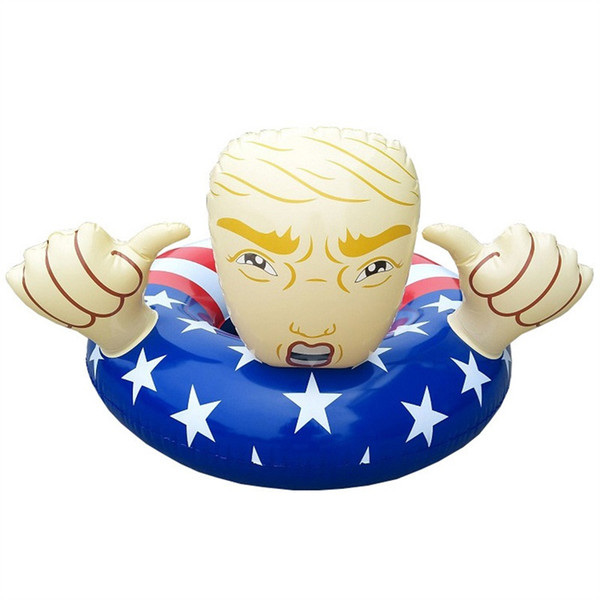 American Swim Circle Flag Trump Inflatable Floats Lifebuoy Adult Children Swimming Ring Thicken Eco Friendly More Color 45ss C1