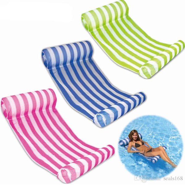 Fashion Inflatable Floating Water Hammock Swimming Pools Spas Bed Chair For Beach Playing Tool 70*132cm HH7-1046