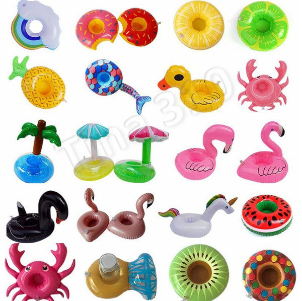 Inflatable Cup Float Flamingo Cup Holder Coasters Inflatable Drink Holder for Swimming Pool Air Mattresses Pool Toy 4715