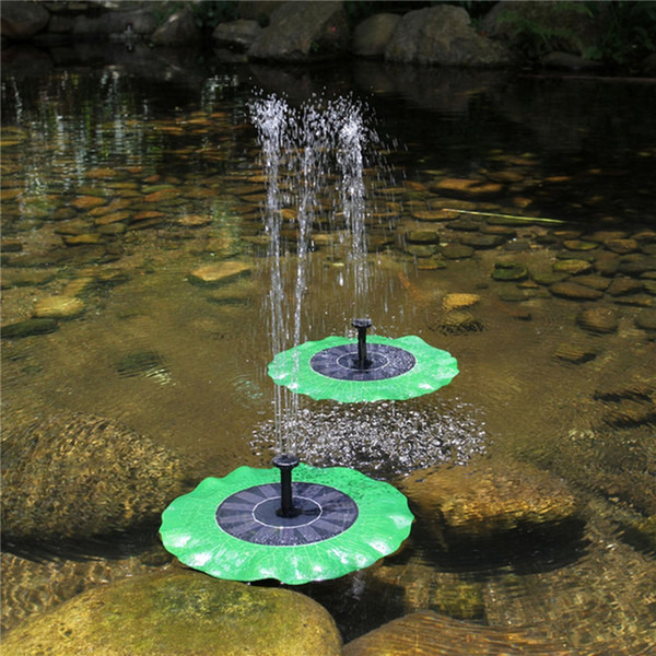 1.4W Lotus-Shaped Solar Power Fountain Pump 7V Floating Waterpomp Panel Garden Plants Watering Power Fountain Waterproof Solar Water Pump