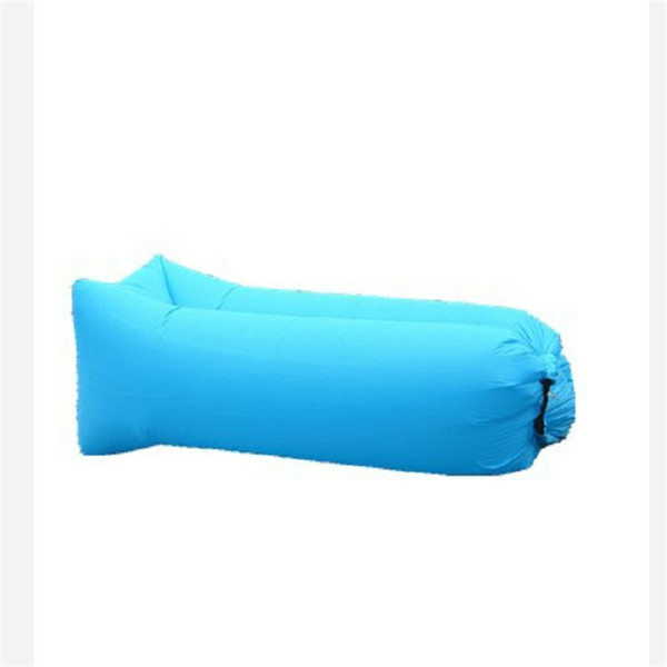 Foldable Inflatable Sofa Lazy Person Inflation Bed Chair Convenience Water Proofing Blue Brown Oxford Cloth Quick Drying