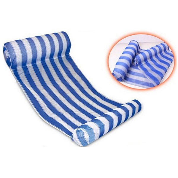 Stripe Floating Sleeping Bed Water Hammock Lounger Chair Floating bed Outdoor Inflatable Air Mattress