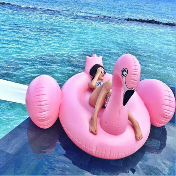 Inflatable Pool Float Swan Floating Bed Raft Air Mattress Summer PVC Adults Toy Floating Row Play Water Sandy Beach Sea Swimming 2017