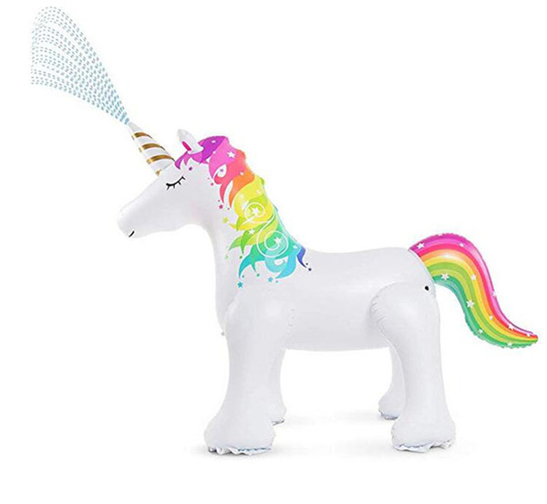 Giant Inflatable Magical Unicorn Yard Sprinkler Unicorn Sprinkler Inflatable Unicorn Water Toys Best Summer Toys for Kids and Adults