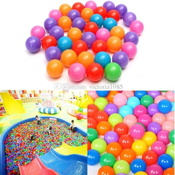 50pcs/lot Colorful Plastic Ball Pool Eco-Friendly 5.5cmOcean Balls for Pool Stressball Funny Ball Toys For Kids Birthday Gift