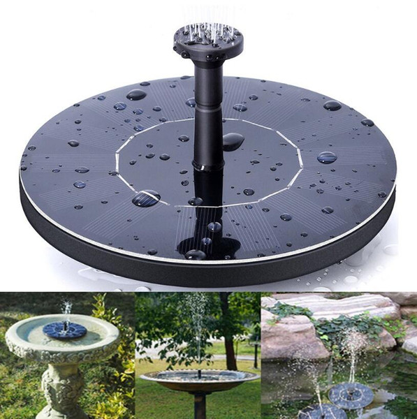 Outdoor Solar Powered Water Fountain Pump Floating Outdoor Bird Bath For Bath Garden Pond Watering Kit 30pcs OOA5133