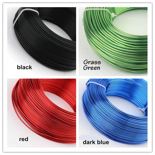 1.5mm 500g(105m)/roll colored round Aluminum Wire bonsai wire 16 Colors for option diy artistic wire