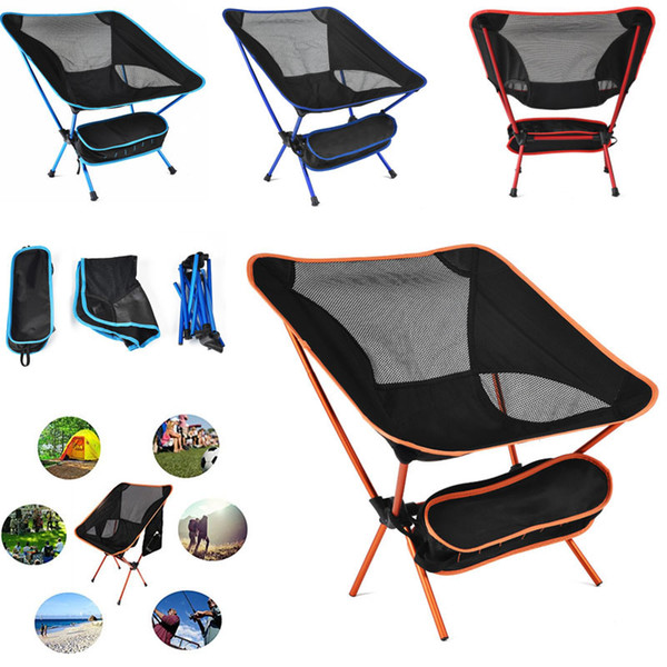 4Colors Folding Camping Backpack Chair Compact Heavy Duty Chairs For Hiking Fish Picnic Beach Camp Backpacking Outdoor Festivals WX9-660