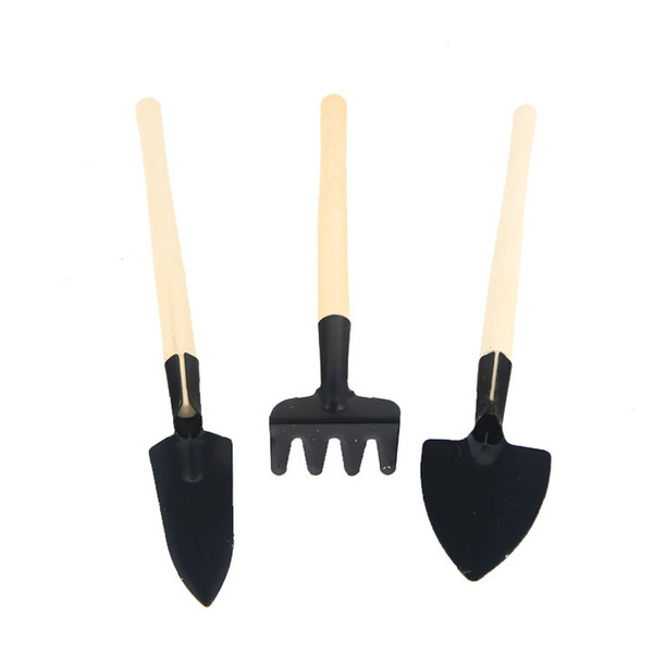 3pcs Mini Shovel Spade Rake Garden Planting Tool Set Children Small Spade Shovel Garden Tools Planting Tool