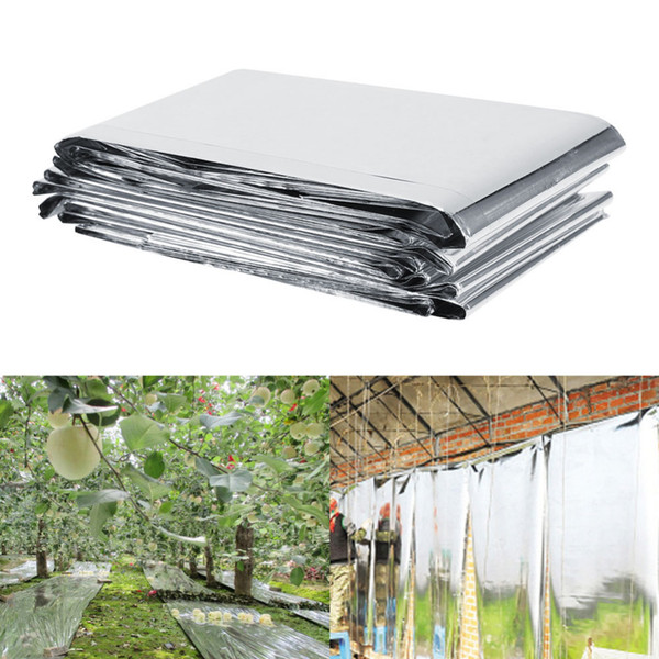 Agricultural Double Sides PET Reflective Mylar Film Greenhouses Fruit Trees Apple Grapes Increasing Temperature Light 210x120cm